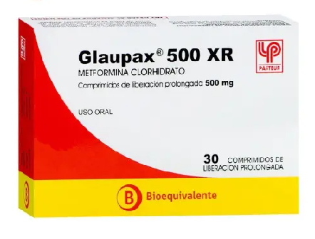 [903930] GLAUPAX XR  500 MG X 30 COMP (METFORMINA)