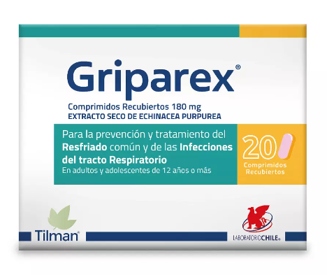 [7800007808400] GRIPAREX 180 MG X 20 COMP RECUB (ECHINACEA PURPUREA)