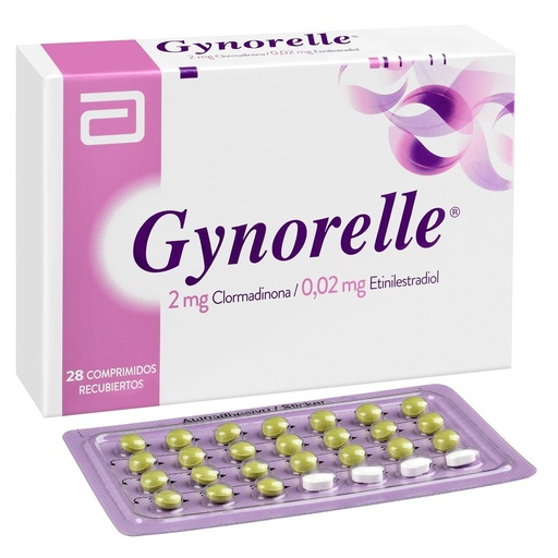 [900965] GYNORELLE X 28 COMP CFR (CLORMADINONA//ETINILESTRADIOL) (RS:30) (SM:50)(HORM) ***