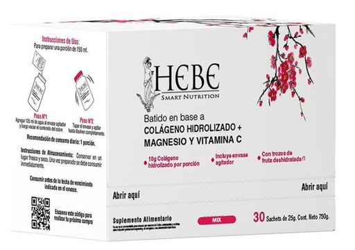[904521] HEBE COLAGENO+MAGNESIO+VIT C X 30 SOBRES SURTIDO