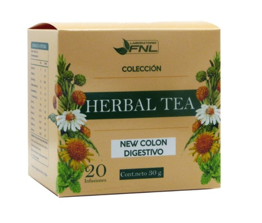 [8780202101072] HERBAL TEA NEW COLON DIGESTIVO X 20 BOLSAS FNL (HINOJO/MATICO/LLANTEN/MELISSA/MENTA)