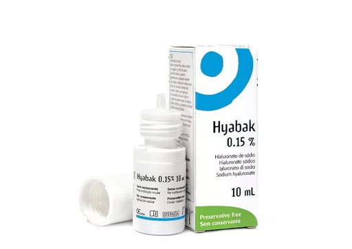 [901122] HYABAK 0.15 % SOL OFTALMICA X 10 ML (HIALURONATO DE SODIO)