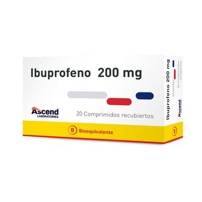 [7804650880059] IBUPROFENO 200 MG ASCEND X 20 COMP (GENER) (PTM)