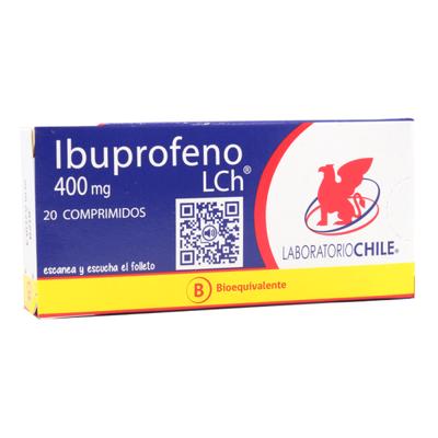 [900859] IBUPROFENO 400 MG LCH X 20 COMP (GENER) (PTM)