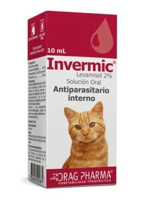 [900817] INVERMIC GATOS GOTAS 2% X 10 ML (LEVAMISOL) (VET)