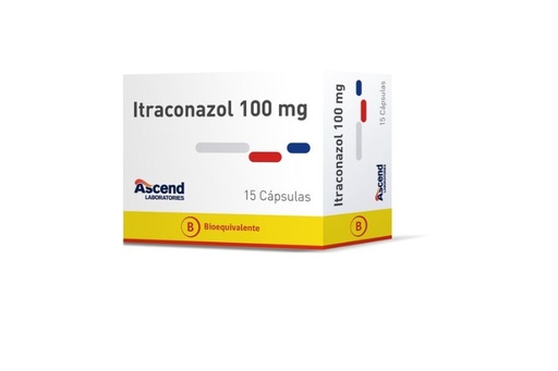 [7804650884880] ITRACONAZOL 100 MG ASCEND X 15 CAPS (GENER)