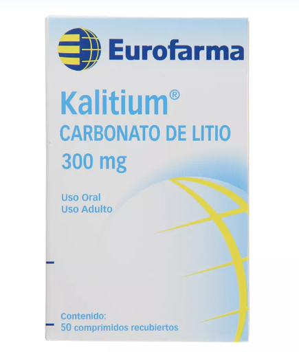 [904422] KALITIUM 300 MG X 50 COMP (CARBONATO DE LITIO) (PTM)