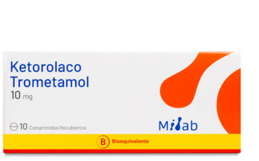 [903384] KETOROLACO 10 MG MINTLAB X 10 COMP (GENER)