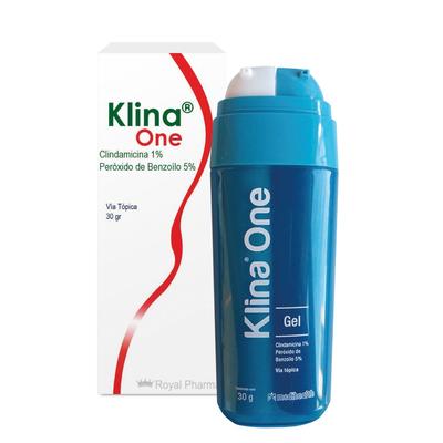 [1617138941192] KLINA ONE GEL TOPICO 30 GRS (CLINDAMICINA-PEROX BENZOILO)