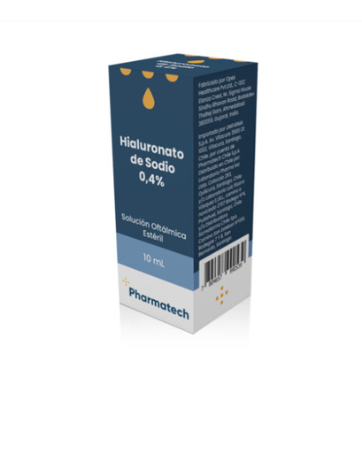 [7804657990539] LAGRIMAS ARTIFICIALES HIALURONATO DE SODIO 0,4% PHARMATECH X 10 ML (GENER)***