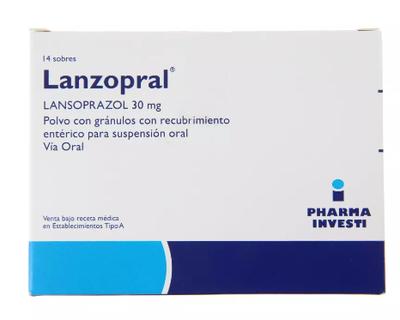 [7795345120379] LANZOPRAL PEDIATRICO 30 MG X 14 SOBRES (LANSOPRAZOL)***