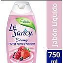 [1611690492171] LE SANCY JABON LIQUIDO 750 ML FRUTOS ROJO YOGURTH