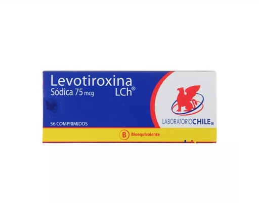 [904680] LEVOTIROXINA  75 MCG LCH X 56 COMP (GENER)