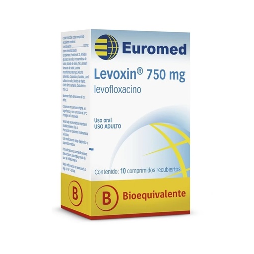 [904578] LEVOXIN 750 MG X 10 COMP (LEVOFLOXACINO)