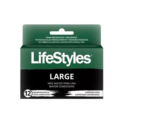 [903741] LIFESTYLES PRESERVATIVOS LARGE X 12 UNID