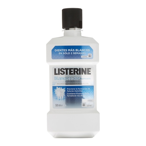 [3574661491721] LISTERINE ENJUAGUE BLANQUEADORA MENTA DULCE X 500 ML***