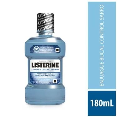 [902228] LISTERINE ENJUAGUE CONTROL SARRO X  180 ML