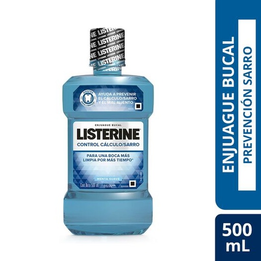 [905311] LISTERINE ENJUAGUE CONTROL SARRO X  500 ML