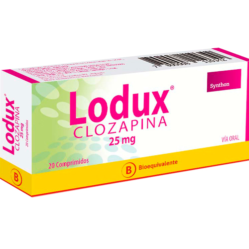 [1608515184808] LODUX 25 MG X 20 COMP (CLOZAPINA) (PTM) (OBS:REQUIERE HEMOGRAMA)***
