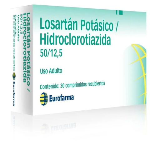 [900224] LOSARTAN + HIDROCLOROTIAZIDA  50/12.5 X 30 COMP EUROMED (GENER)