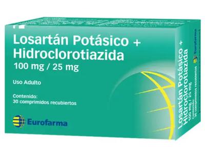 [900226] LOSARTAN + HIDROCLOROTIAZIDA 100/25 x 30 COMP EUROMED (GENER)***