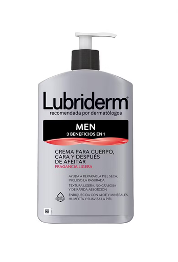 [7702031927310] LUBRIDERM MEN 3 EN 1 FRAGANCIA LIGERA X 400 ML