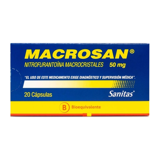 [900227] MACROSAN  50 MG X 20 CAPS (NITROFURANTOINA) (PTM)