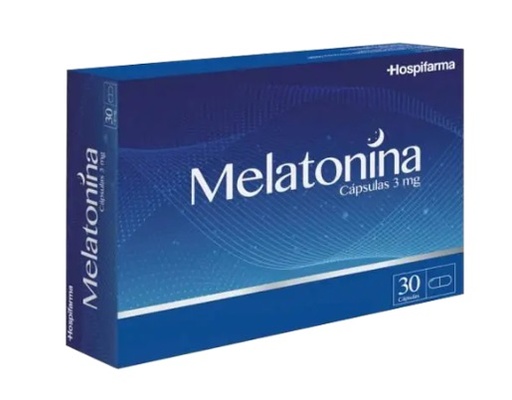 [7804640561371] MELATONINA 3 MG HOSPIFARMA X 30 CAPS (GENER)