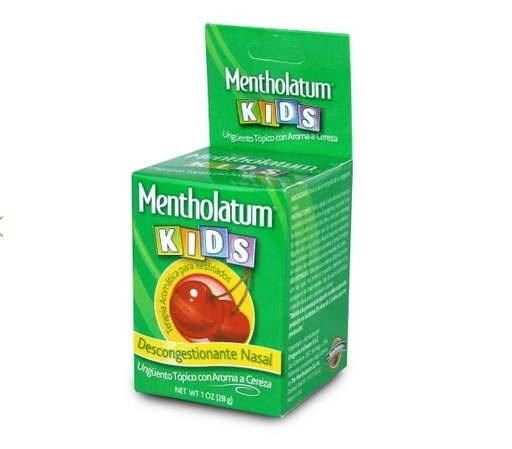 [902880] MENTHOLATUM UNGUENTO POTE KIDS CEREZA X 28 GR***
