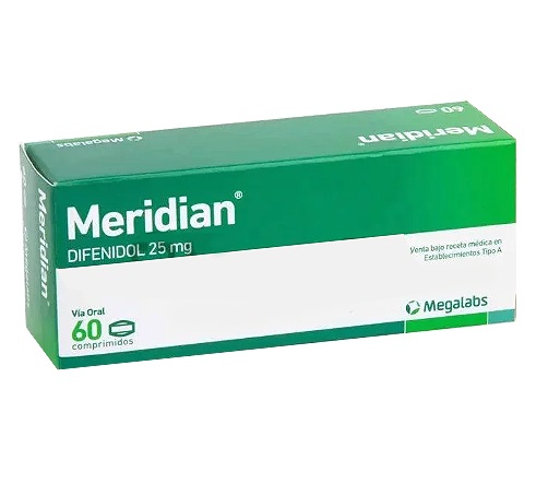 [905316] MERIDIAN 25 MG X 60 COMP (DIFENIDOL)