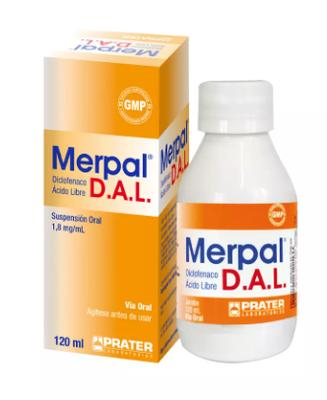 [901089] MERPAL DAL JARABE 1,8 MG/ML X 120 ML (DICLOFENACO ACIDO LIBRE)