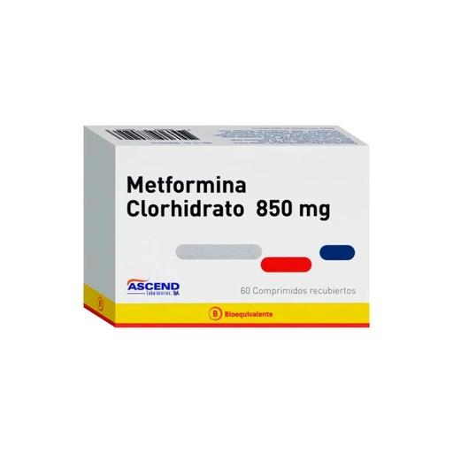 [902443] METFORMINA 850 MG ASCEND X 60 COMP (GENER) (PTM)