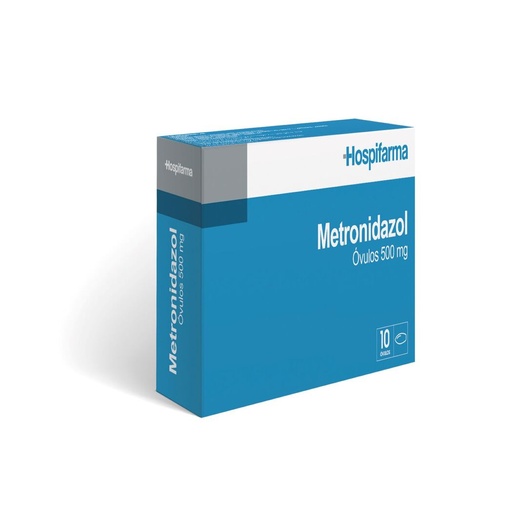 [1611252780947] METRONIDAZOL 500 MG VAGINAL HOSPIFARMA X 10 OVULO (GENER) (PTM)