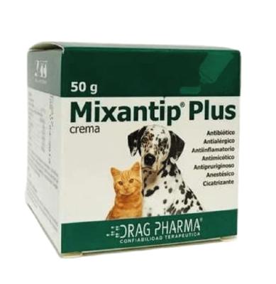 [905488] MIXANTIP PLUS CREMA POTE X 50 GR (PREDNISOLONA/NEOMICINA/CLOTRIMAZOL/BENZOCAINA/ZNO) (VET)