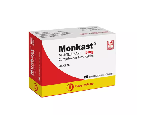 [904365] MONKAST 5 MG MASTICAB X 28 COMP (MONTELUKAST)