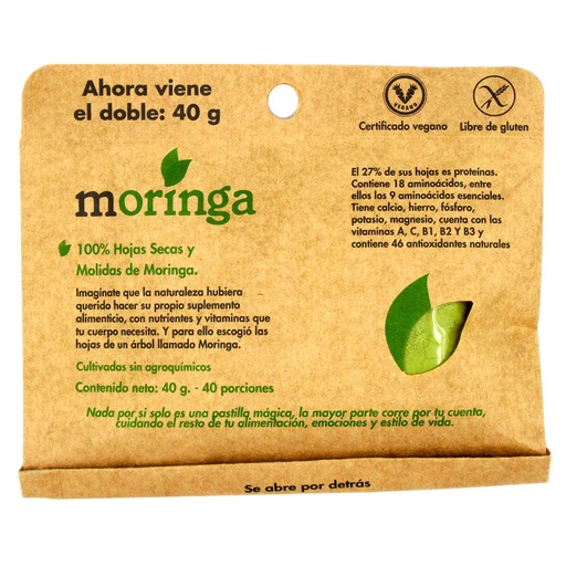 [901472] MORINGA SOBRE X 40 GR (DULZURA NATURAL)