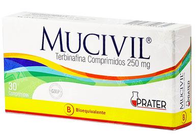 [901423] MUCIVIL 250 MG X 30 COMP (TERBINAFINA) (PTM) FECHA DE VENCIMIENTO NOVIEMBRE 2026