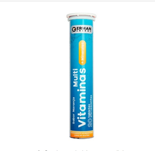 [7804671180190] MULTIVITAMINICO + MINERALES X 20 COMP EFERVESCENTES GERMAN ENERGY
