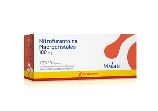 [900730] NITROFURANTOINA MACROCRISTALES 100 MG MINTLAB X 10 CAPS (PTM) (GENER)