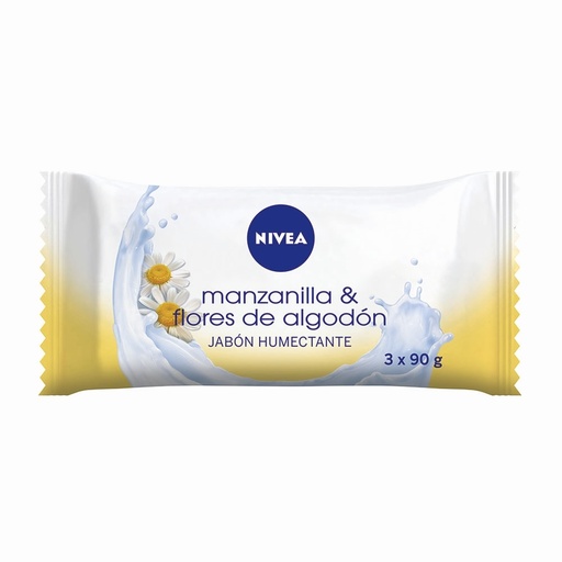 [905130] NIVEA JABON BARRA MANZANILLA & FLORES ALG. 3 X 90 G