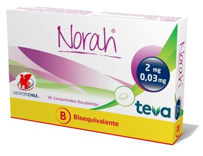 [903994] NORAH X 28 COMP (DIENOGEST/ETINILESTRADIOL)(HORM) CHS $4000
