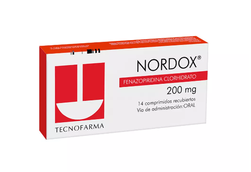 [901781] NORDOX 200 MG X 14 COMPRIMIDOS (FENAZOPIRIDINA)
