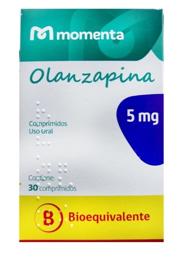 [7891317018450] OLANZAPINA  5 MG EUROFARMA MOMENTA X 30 COMP (GENER)***