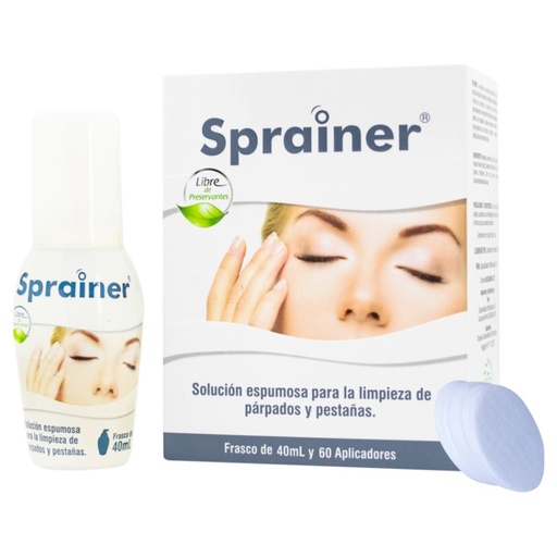[7707239276338] OPHTHA SPRAINER SOL ESPUMA OFT X 40 ML/60 APLICADORES (LIMPIADOR PARPADOS PESTAÑAS) 