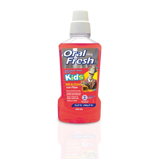 [901179] ORALFRESH ENJUAGUE KIDS TUTTI FRUTTI X 250 ML