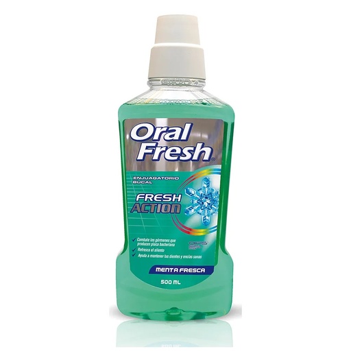 [1599162915770] ORALFRESH ENJUAGUE MENTA FRESCA X 500 ML