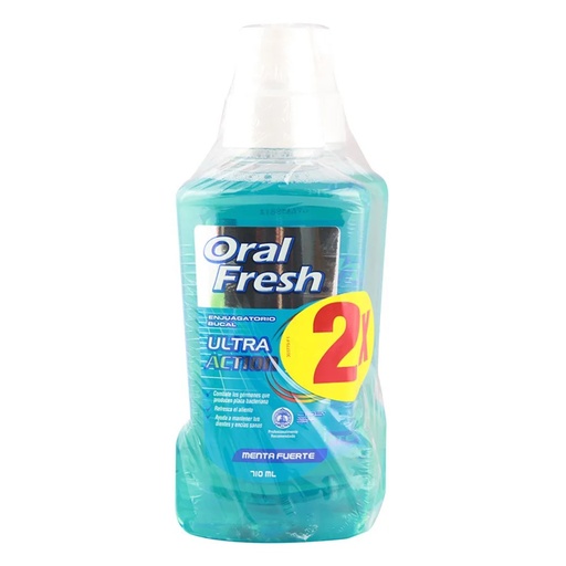 [1619461058813] PACK ORALFRESH ENJUAGUE MENTA FUERTE X 710 ML X 2