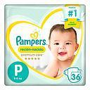 [7500435135481] PAMPERS PAÑAL PREMIUM CARE RECIEN NACIDO X 36 UNID***