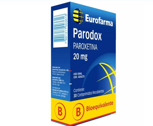 [901001] PARODOX 20 MG X 30 COMP (PAROXETINA)