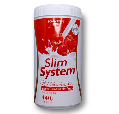 [1608825830195] PHARMACORP SLIM SYSTEM CONTROL PESO FRUTILLA X 440 GR